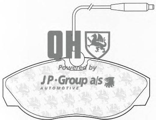 Комплект тормозных колодок, дисковый тормоз JP GROUP 4163603219