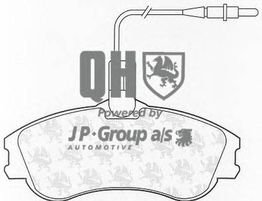 Комплект тормозных колодок, дисковый тормоз JP GROUP BP968