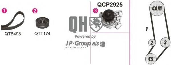 Водяной насос + комплект зубчатого ремня JP GROUP QBPK9100
