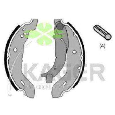 Комплект тормозных колодок KAGER 34-0023