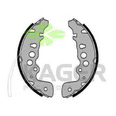 Комплект тормозных колодок KAGER 340071