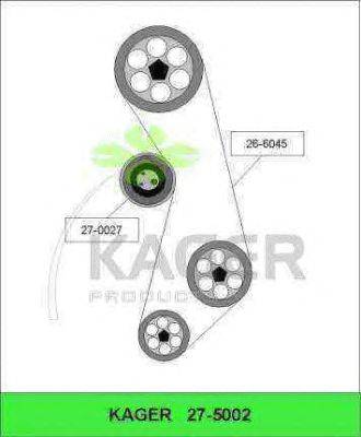 Комплект ремня ГРМ KAGER 27-5002