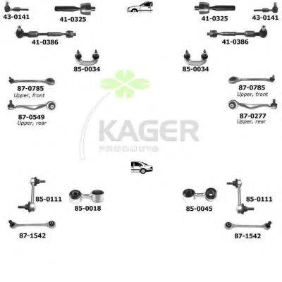 Подвеска колеса KAGER 800190