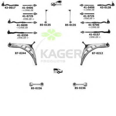 Подвеска колеса KAGER 800447