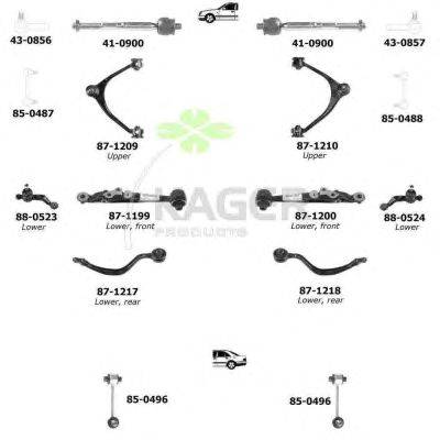 Подвеска колеса KAGER 801286