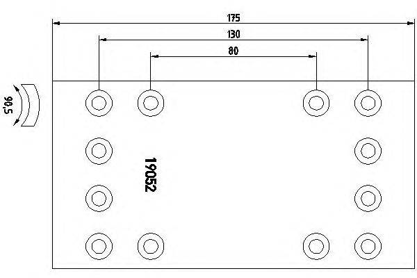 Тормозные колодки, барабанный тормоз DON DF461