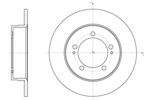 Тормозной диск KAWE 6918 00