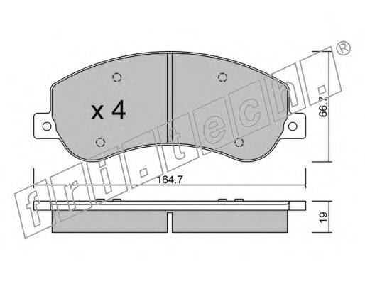 Комплект тормозных колодок, дисковый тормоз VW 2H0698151
