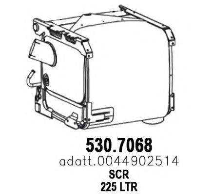 Сажевый / частичный фильтр, система выхлопа ОГ ASSO 530.7068