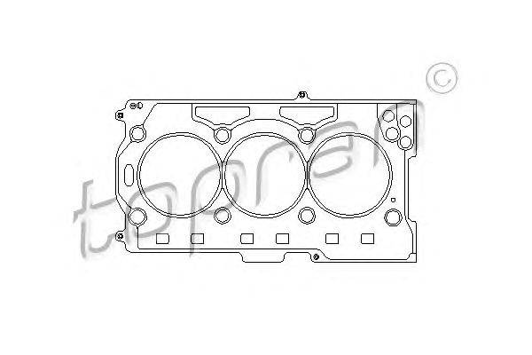 Прокладка, головка цилиндра TOPRAN 111135