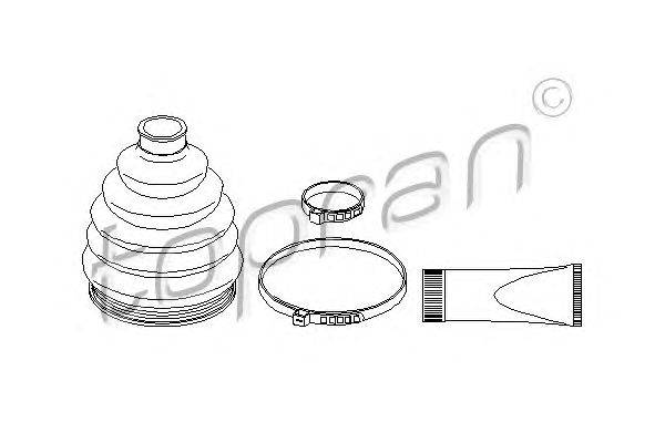 Комплект пылника, приводной вал TOPRAN 110861