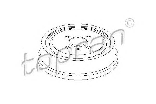 Тормозной барабан TOPRAN 205 238