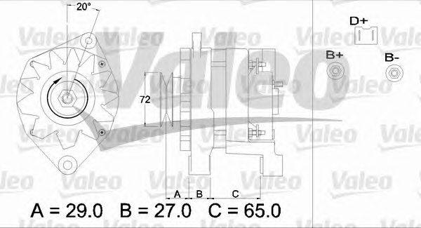 Генератор VALEO 433464