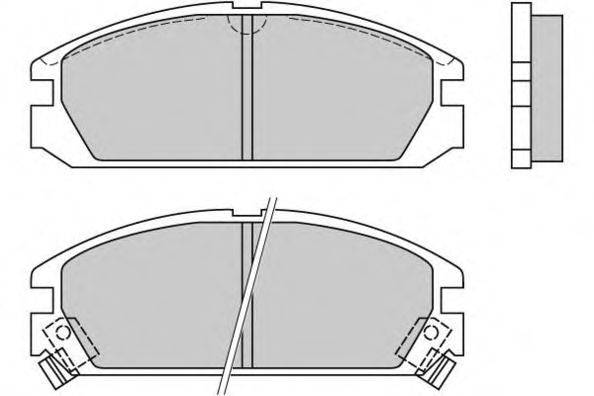 Комплект тормозных колодок, дисковый тормоз E.T.F. 120349