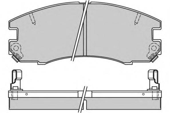 Комплект тормозных колодок, дисковый тормоз E.T.F. 120654