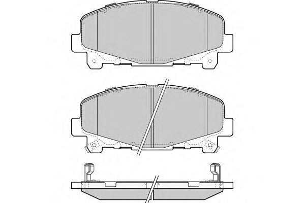 Комплект тормозных колодок, дисковый тормоз E.T.F. 12-1373