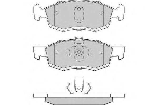 Комплект тормозных колодок, дисковый тормоз E.T.F. 12-1391