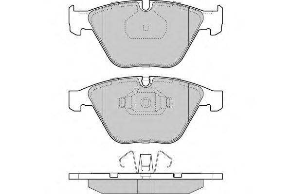 Комплект тормозных колодок, дисковый тормоз E.T.F. 23313