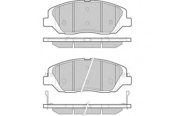 Комплект тормозных колодок, дисковый тормоз E.T.F. 25718