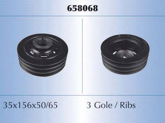 Ременный шкив, коленчатый вал MALÒ 658068