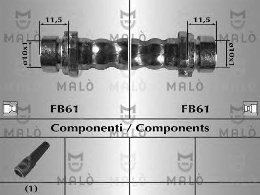 Тормозной шланг MALÒ 80001