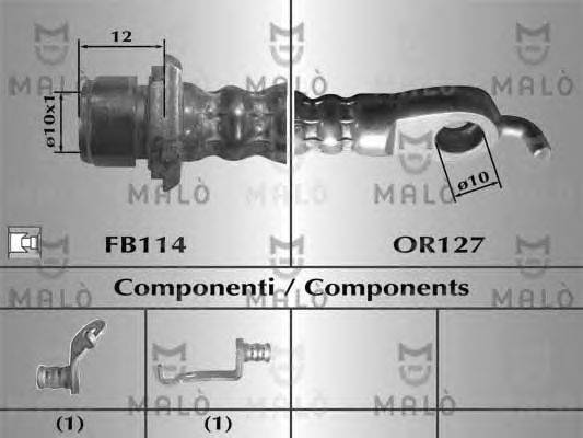 Тормозной шланг MALÒ 80651