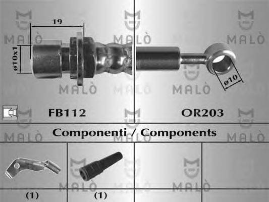 Тормозной шланг MALÒ 80659
