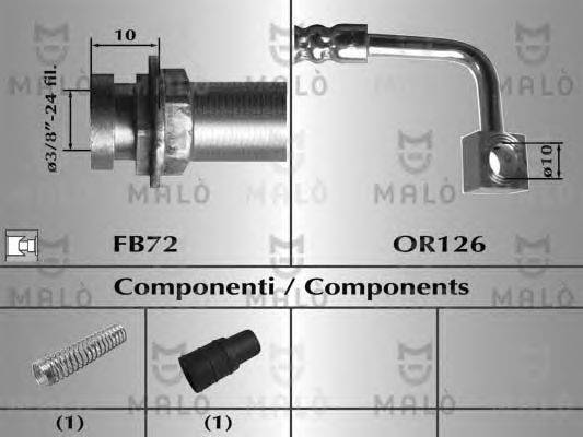 Тормозной шланг MALÒ 80735