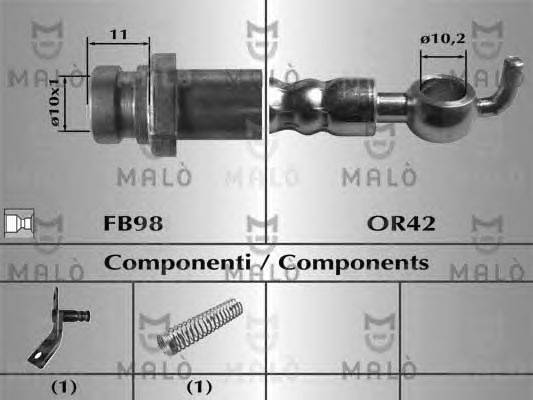 Тормозной шланг MALÒ 80783