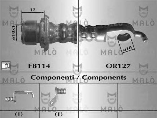 Тормозной шланг MALÒ 80887