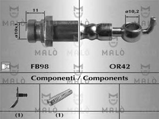 Тормозной шланг MALÒ 80909