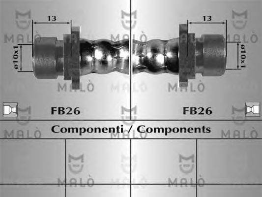 Тормозной шланг BENDIX 19032985