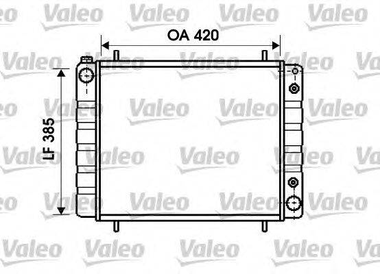 Радиатор, охлаждение двигателя VALEO 731406