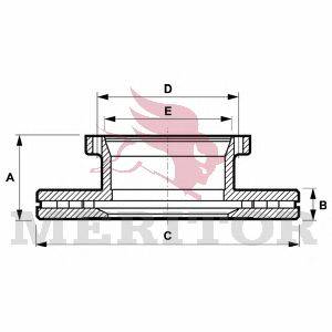 Тормозной диск MERITOR MBR5068