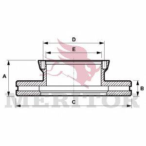 Тормозной диск MERITOR MBR5110
