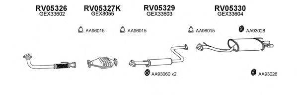 Система выпуска ОГ VENEPORTE 050092