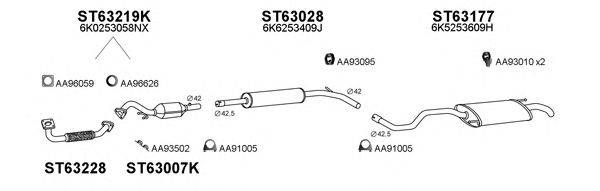 Система выпуска ОГ VENEPORTE 800454