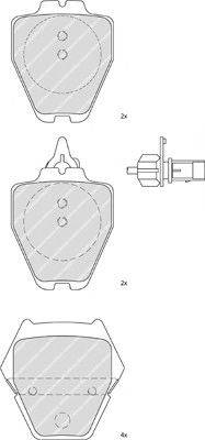 Комплект тормозных колодок, дисковый тормоз MASTER-SPORT 13-0460-2875-2-SET-MS