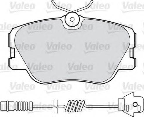 Комплект тормозных колодок, дисковый тормоз VALEO 21028