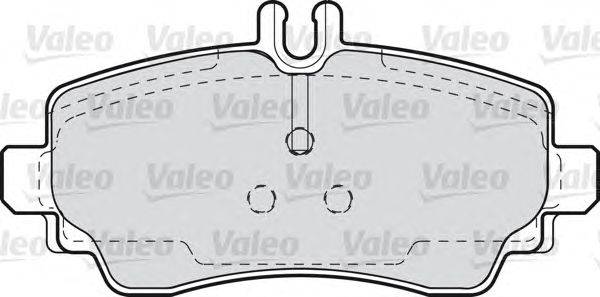 Комплект тормозных колодок, дисковый тормоз VALEO 540891
