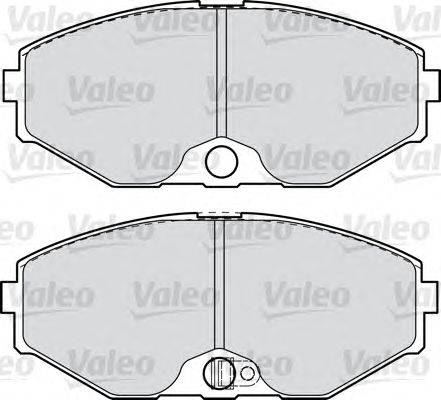 Комплект тормозных колодок, дисковый тормоз VALEO 598912