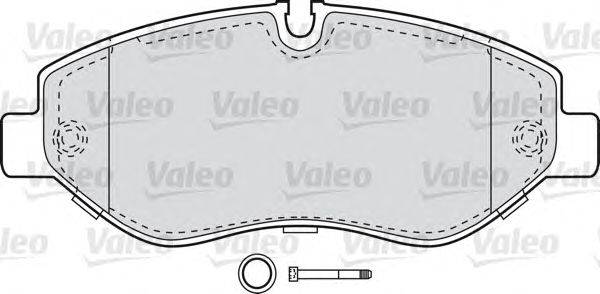 Комплект тормозных колодок, дисковый тормоз VALEO 598882