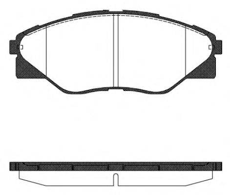 Комплект тормозных колодок, дисковый тормоз WOKING P15663.00