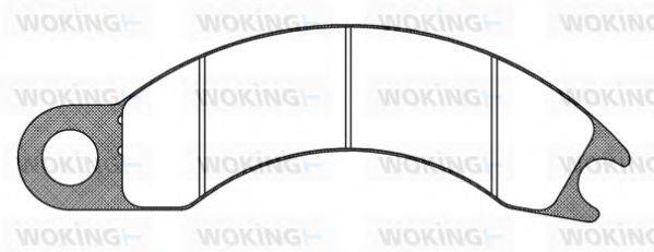 Комплект тормозных колодок, дисковый тормоз WOKING JSA 910311