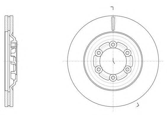 Тормозной диск WOKING D61510.10