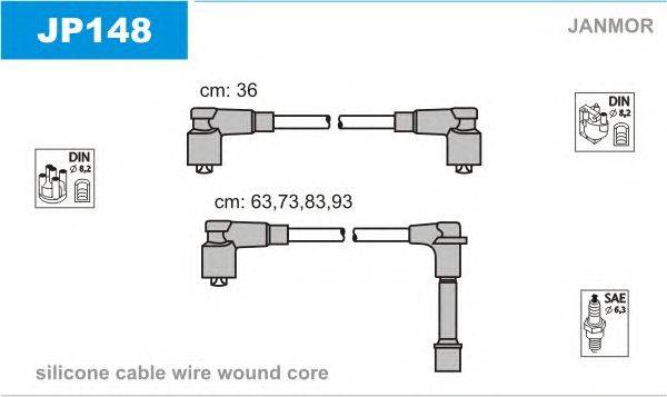 Комплект проводов зажигания JANMOR JP148