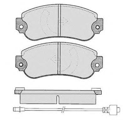 Комплект тормозных колодок, дисковый тормоз RAICAM 224.0