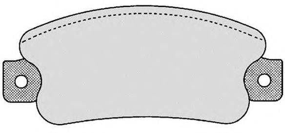 Комплект тормозных колодок, дисковый тормоз RAICAM 1.260.0