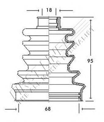 Пыльник, приводной вал FIRST LINE FCB2031