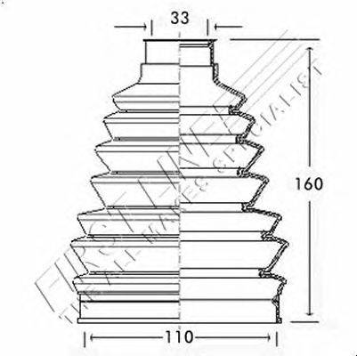 Пыльник, приводной вал FIRST LINE FCB2324